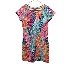 Lilly Pulitzer Women's Size Small Tammy French Terry Electric Feel Print Dress